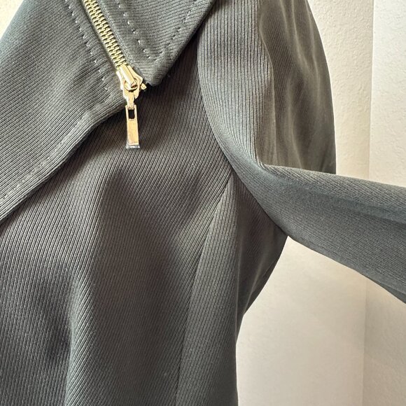 Carlisle Blazer Jacket Women 10 Green Classic Capsule Wardrobe Lined Business - Picture 5 of 12